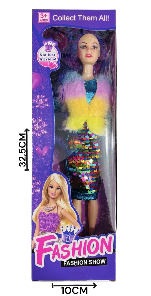 MUÑECA FASHION CAJA HWB212616