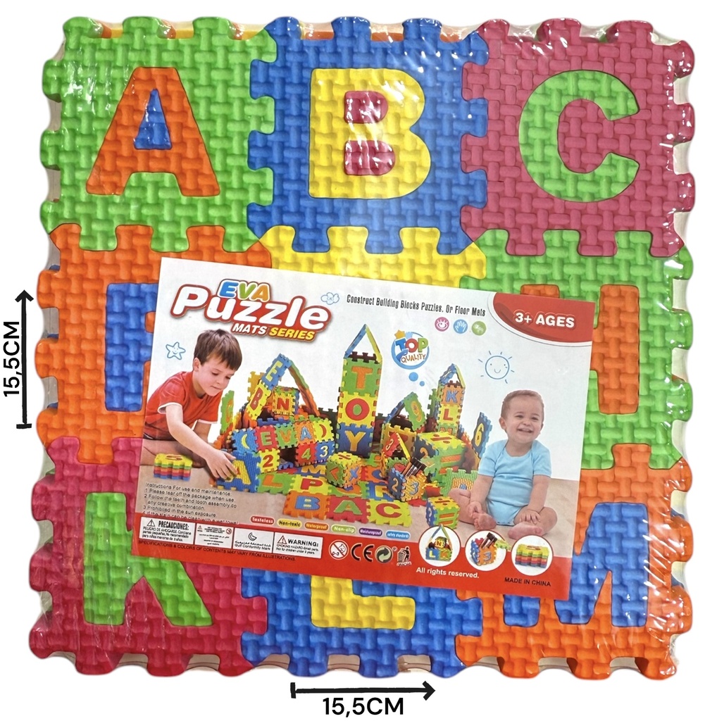 Rompecabezas Goma Eva Abecedario 15X15X2,5