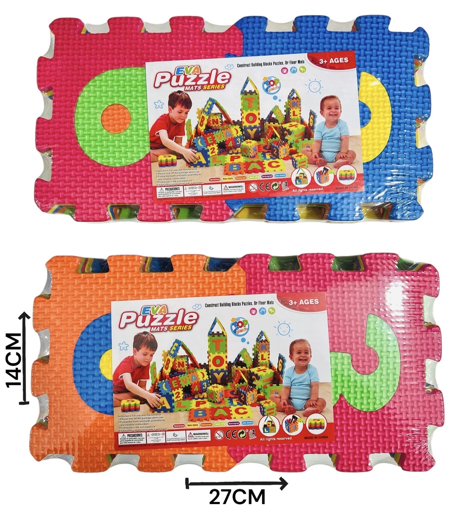 Rompecabezas Goma Eva Numeros  14X4X24