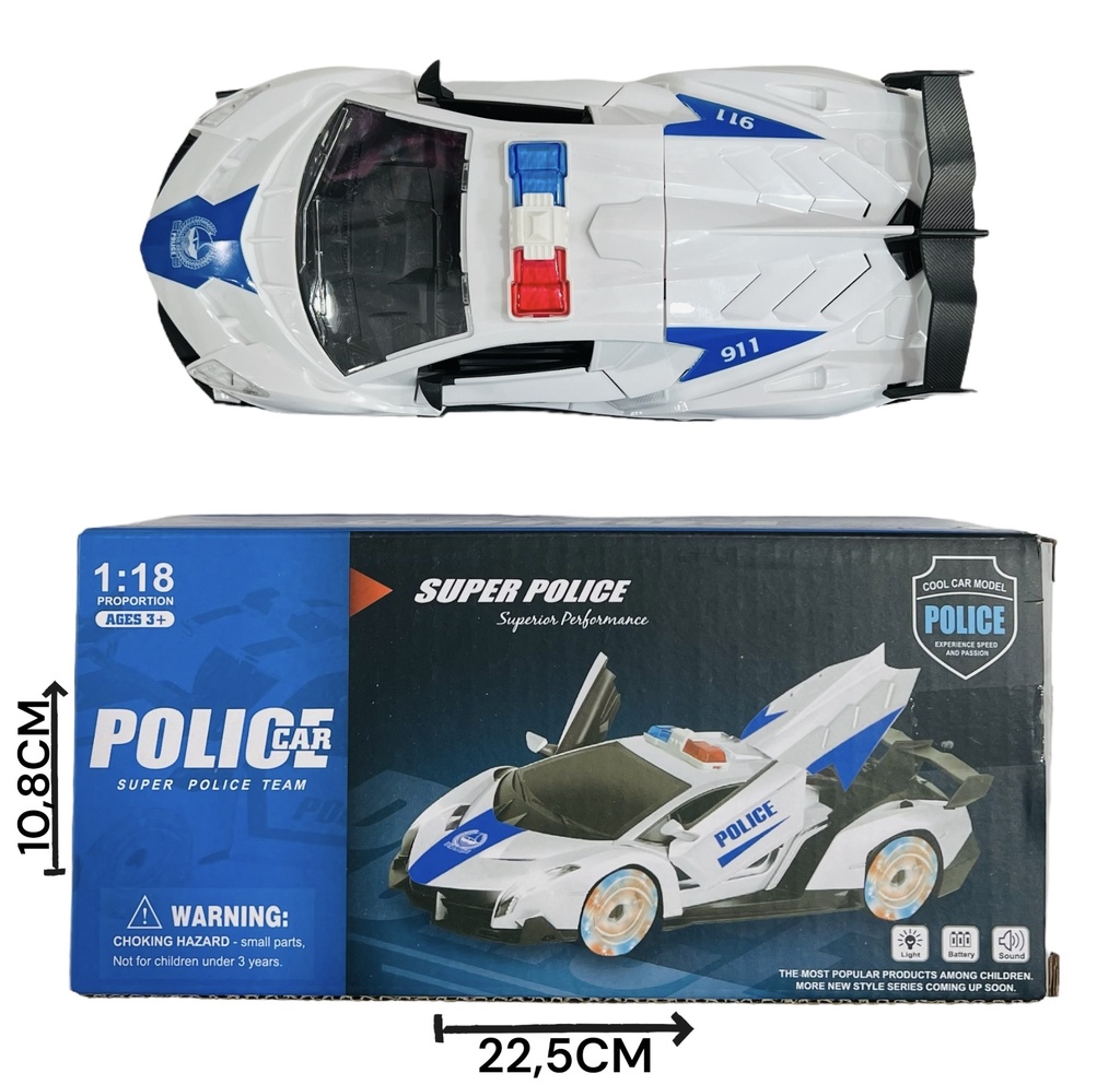 Auto A Pila C/Luz Y Sonido Hwa1310279