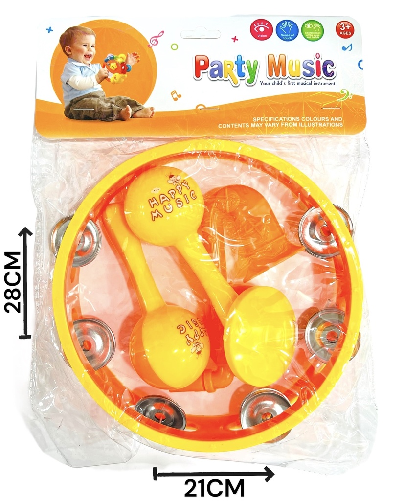 SET MUSICA CON MARACAS Y PANDERETA HW22020688