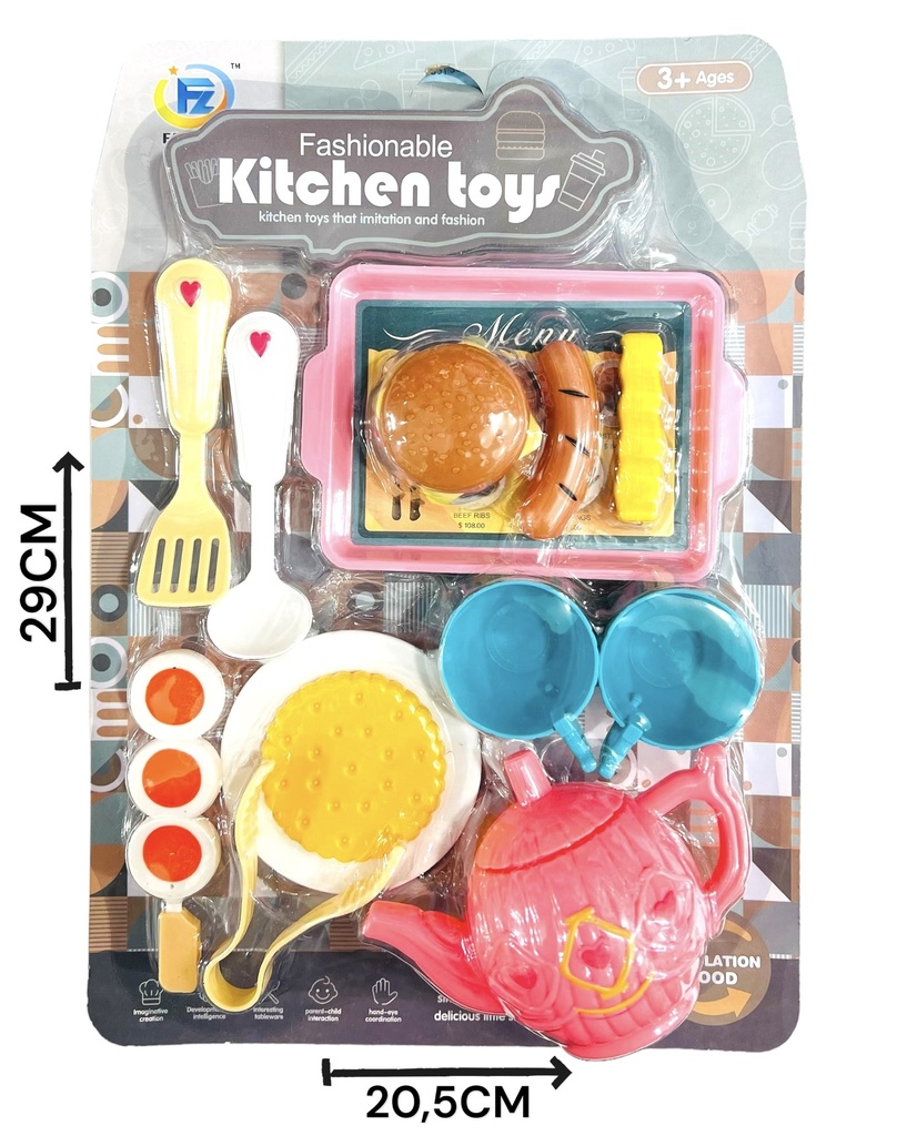 SET COCINA TETERA TACITAS Y COMIDA HW22015288