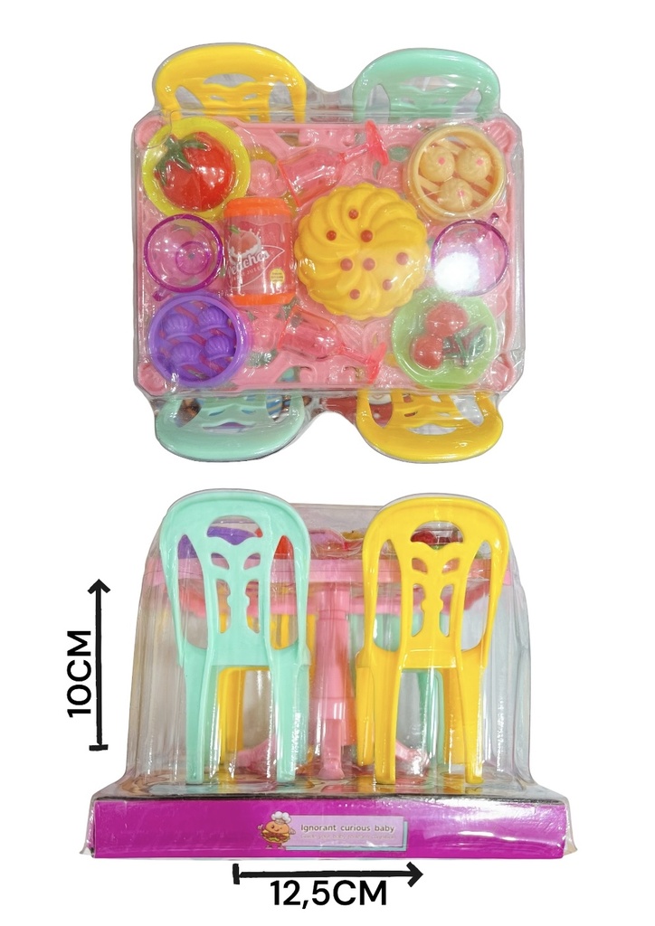 Juego De Muebles Mesa Cuadrada Hw23030847