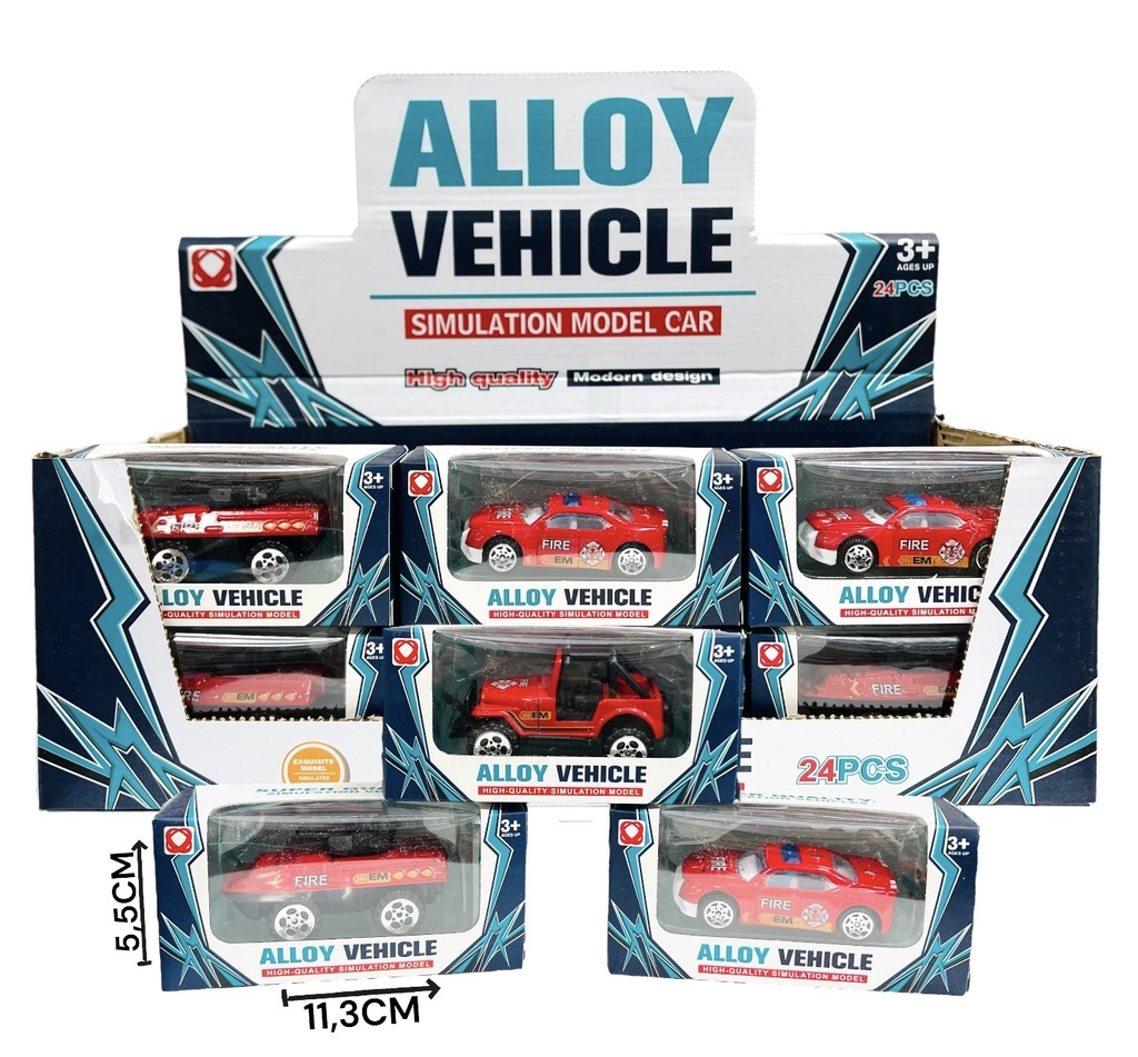 Camion Bombero Metal Displayx24 Hw23028625