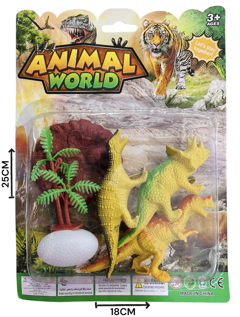 Set Dinosaurio En Blister Hw23030628