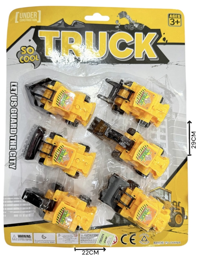 Tractor X 6  F/W  22X4X29,5 Cm