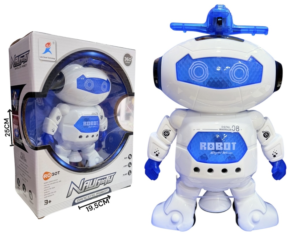 Robot A Pila Con Luz Y Sonido