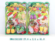 SET COCINA FRUTAS Y VERDURAS C/ABROJO 27X2,6X41CM