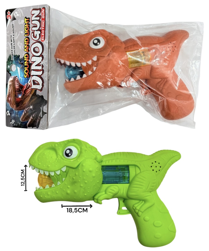 Pistola Dino A Pila Con Luz Y Sonido