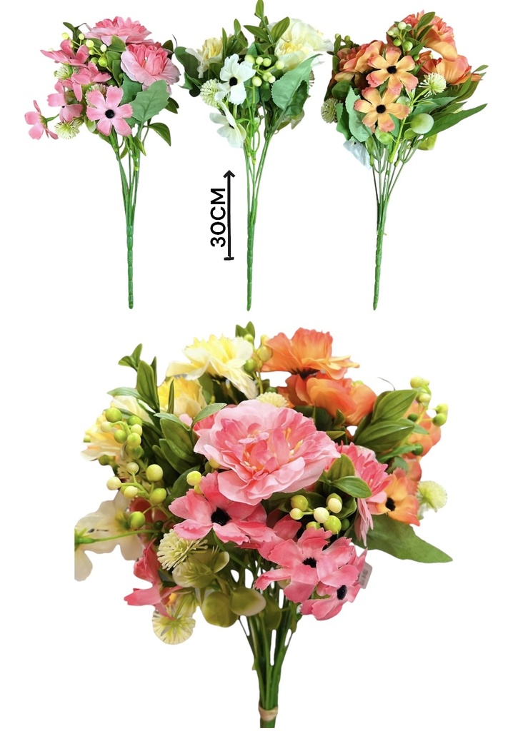 Flor Campanilla Siete Puntas Rama 31 Cm
