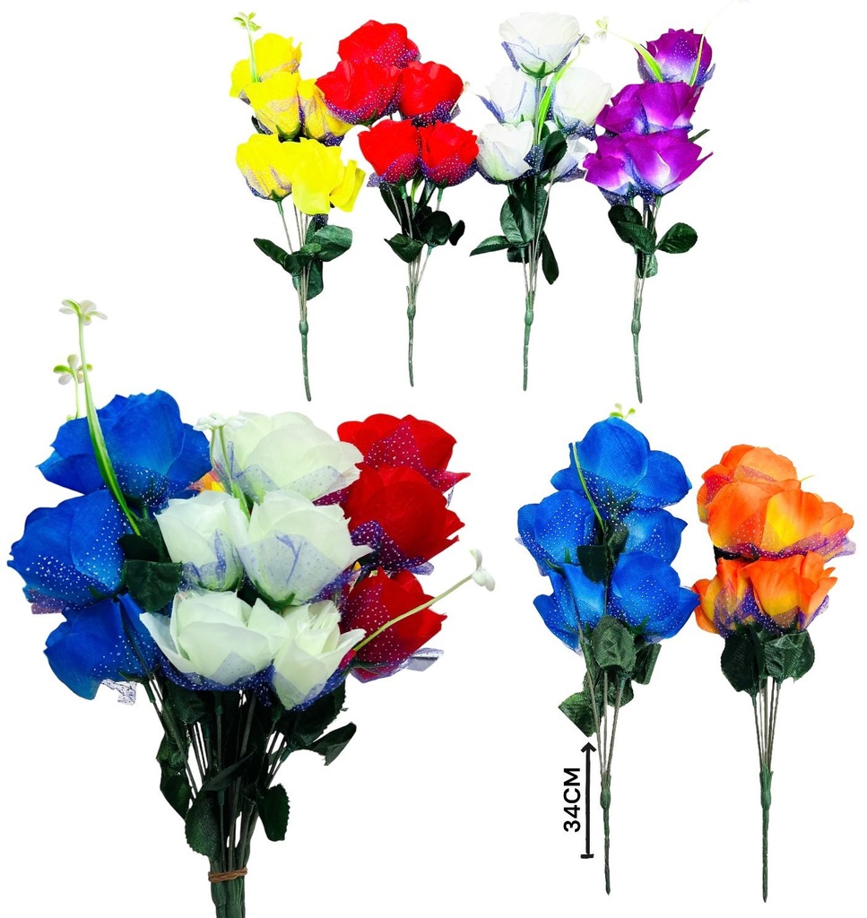 Flor Pimpollo De Rosa 5  Flores Con Tul