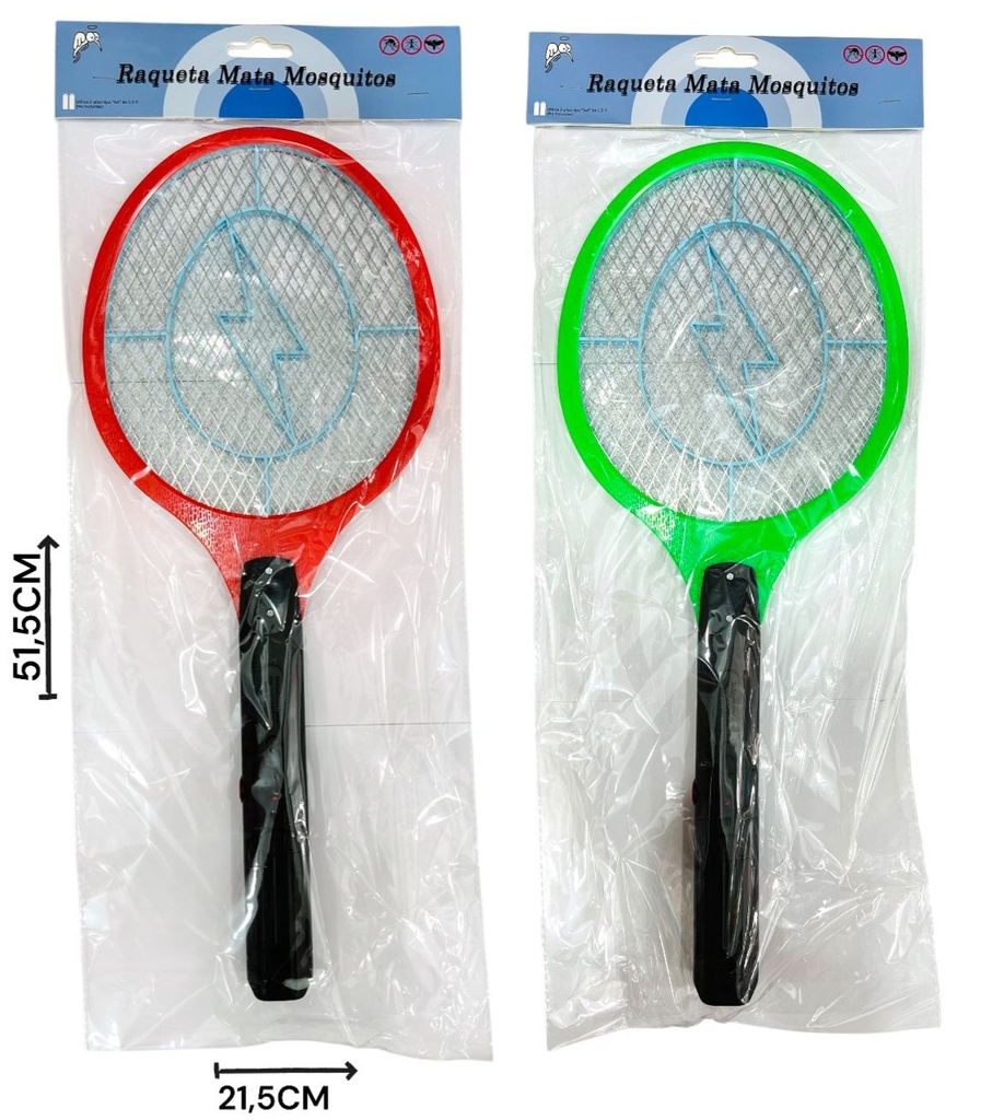 Raqueta Mata Mosca Y Mosquito A Pila