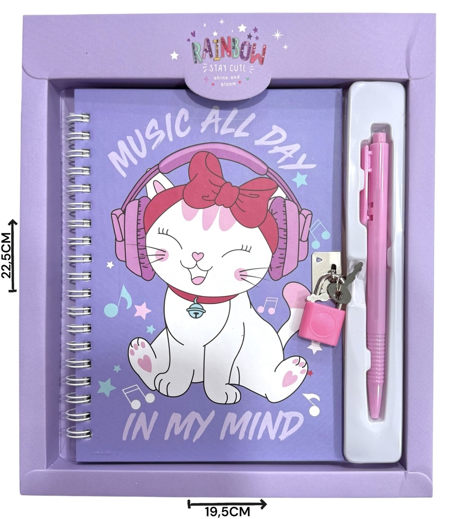 Diario Gatitos Con Lapicera
