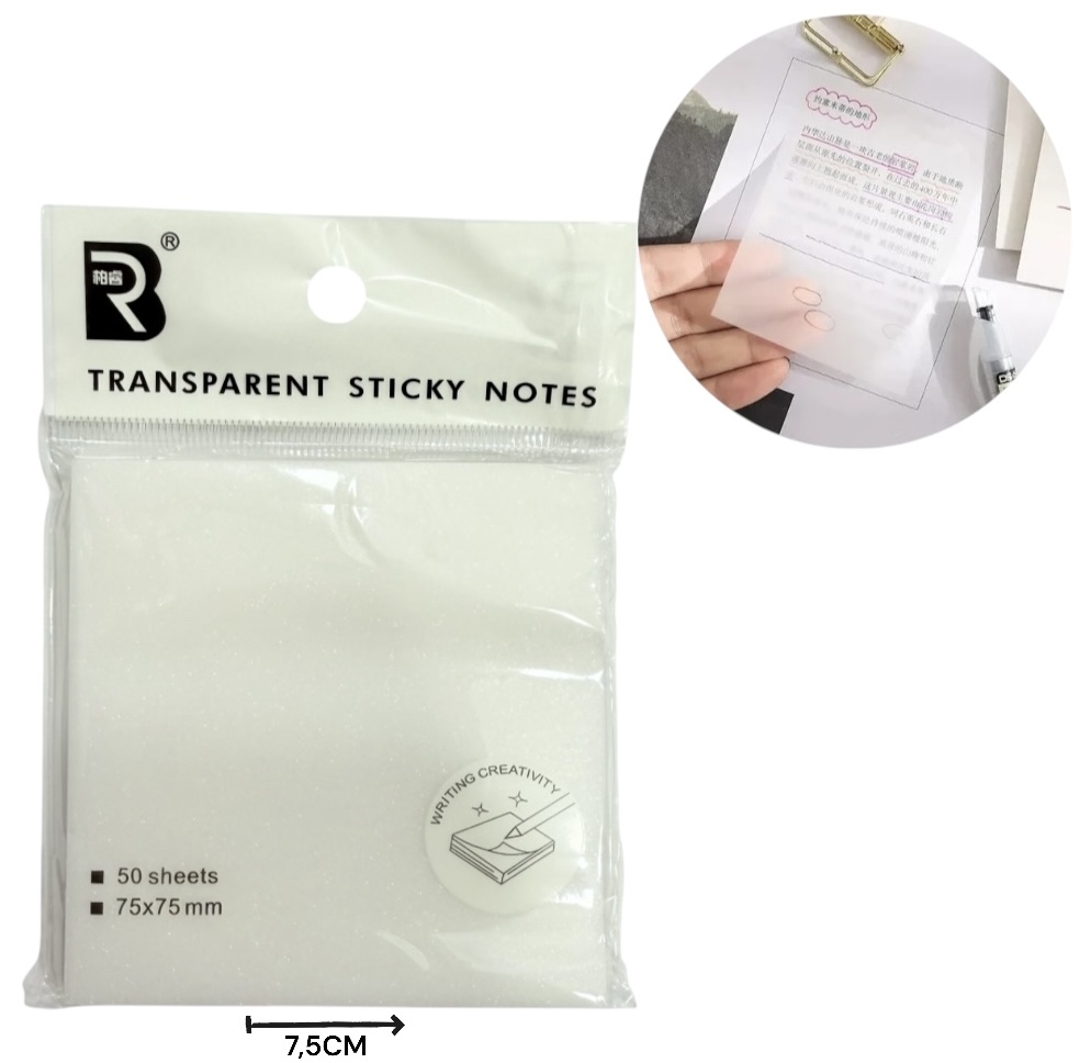 Notas Adhesivas Transparentes