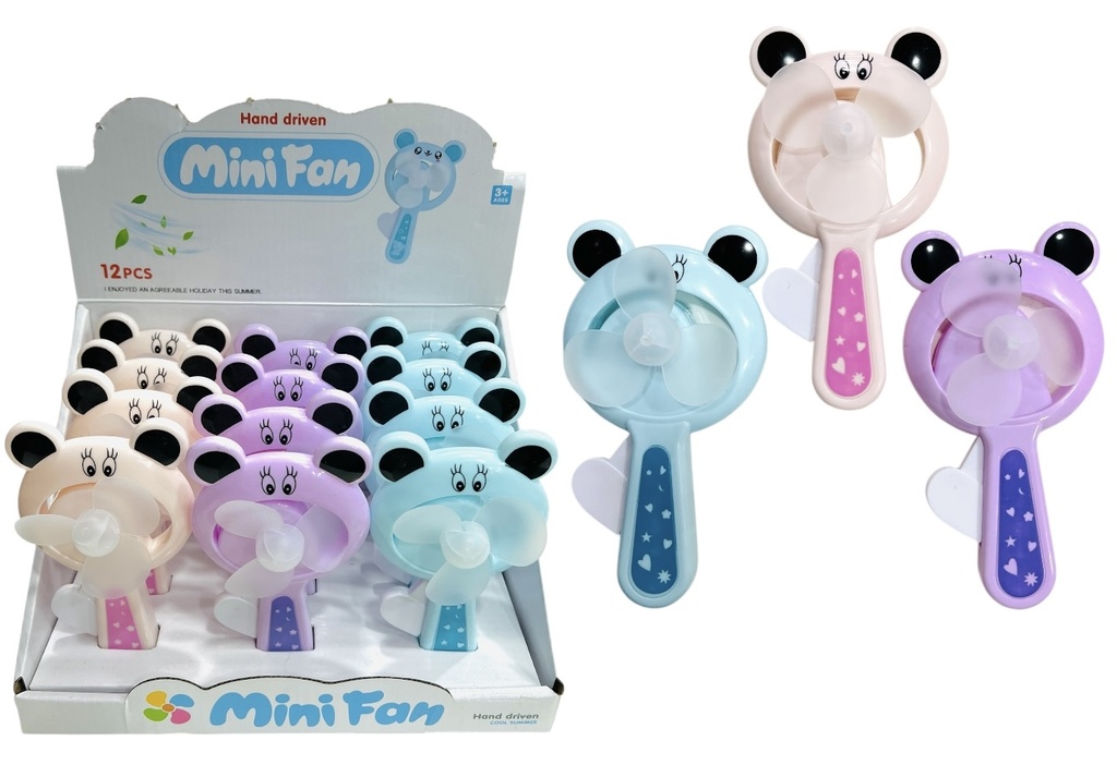 Mini Ventilador De Mano Orejas Displayx12