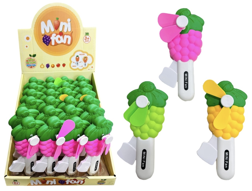 Mini Ventilador De Mano Frutas Displayx24