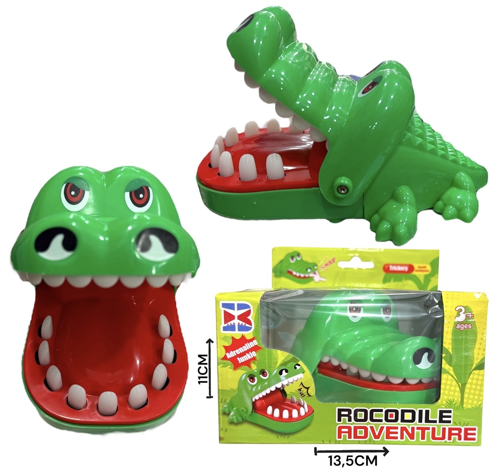Atrapa Dedo Cocodrilo En Caja