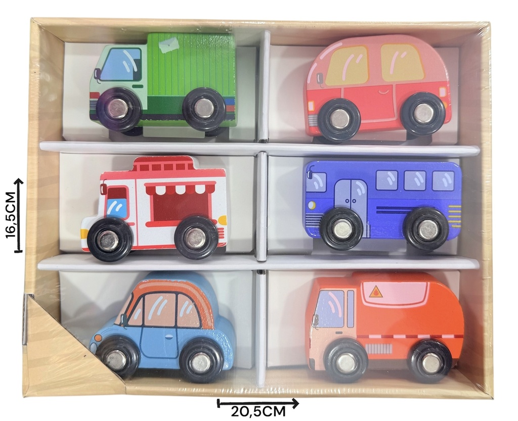 Autitos De Madera X6