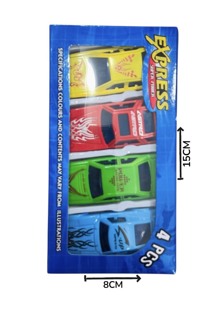 Auto x 4 En Caja