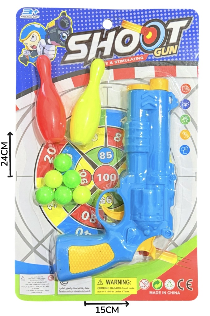 Pistola Lanza Bolas Con Bowling Blister