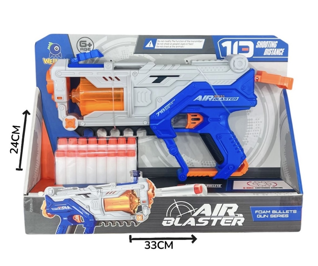 Pistola Lanza Dardos Air Blaster En Caja