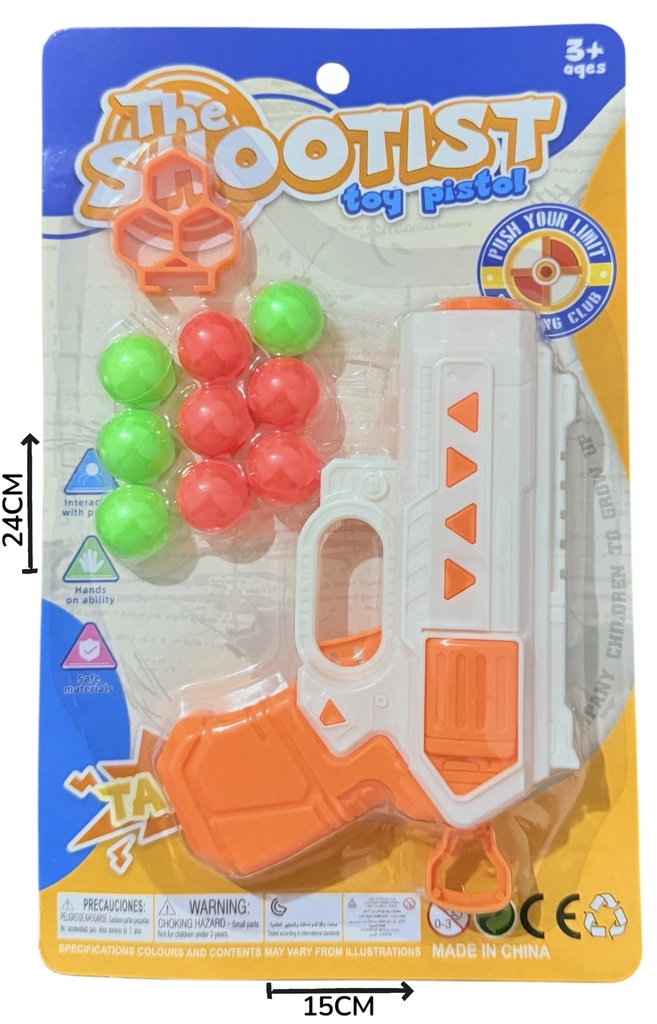 Pistola Lanza Pelotas En Blister