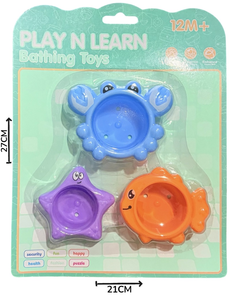 Juegos De Bañera x3 En Blister