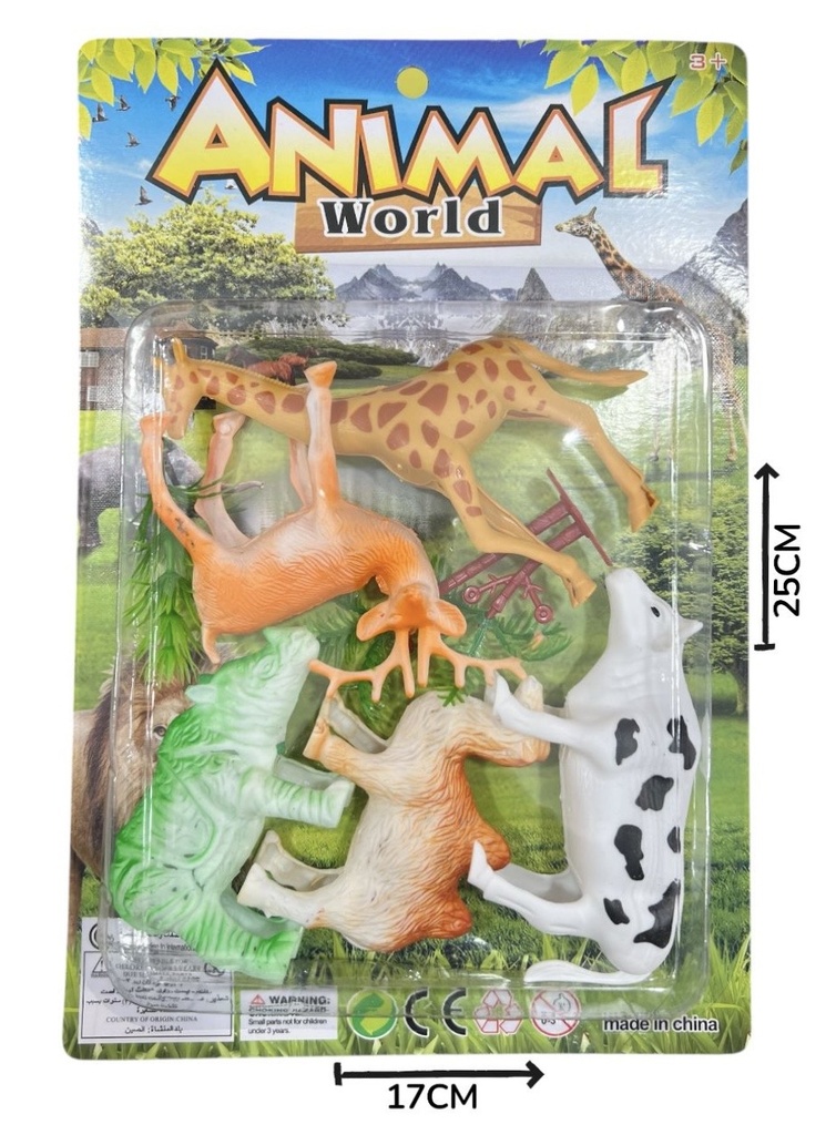 Set Animales Selva x5 En Blister