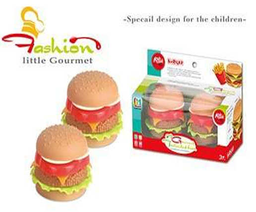 Set Cocina Hamburguesa x2 En Caja