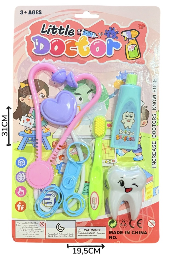Set Doctor Dentista Diente Blister