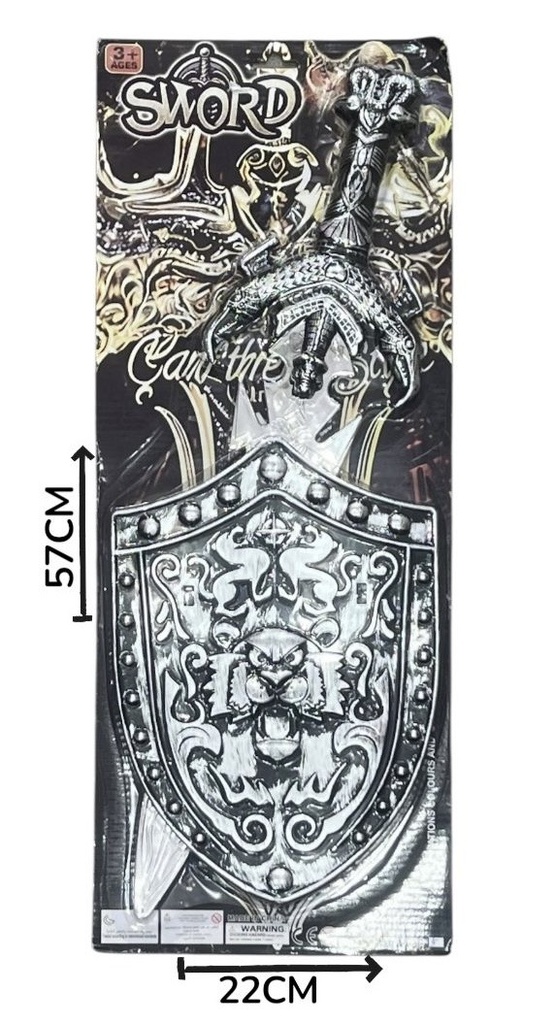 Set De Espada Con Escudo En Blister