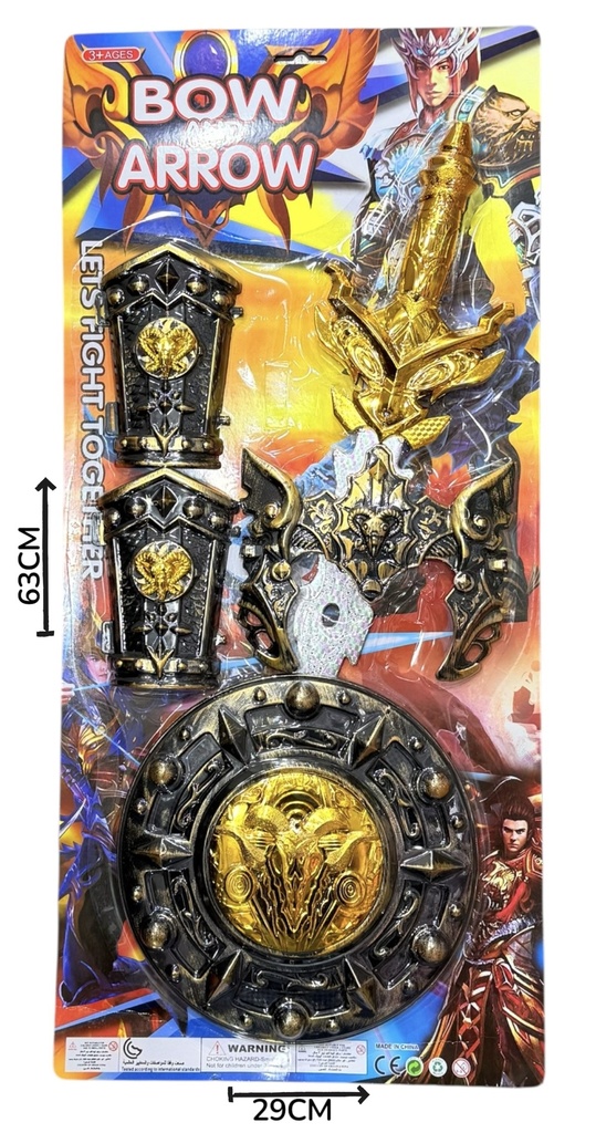 Set De Espada Y Escudo En Blister