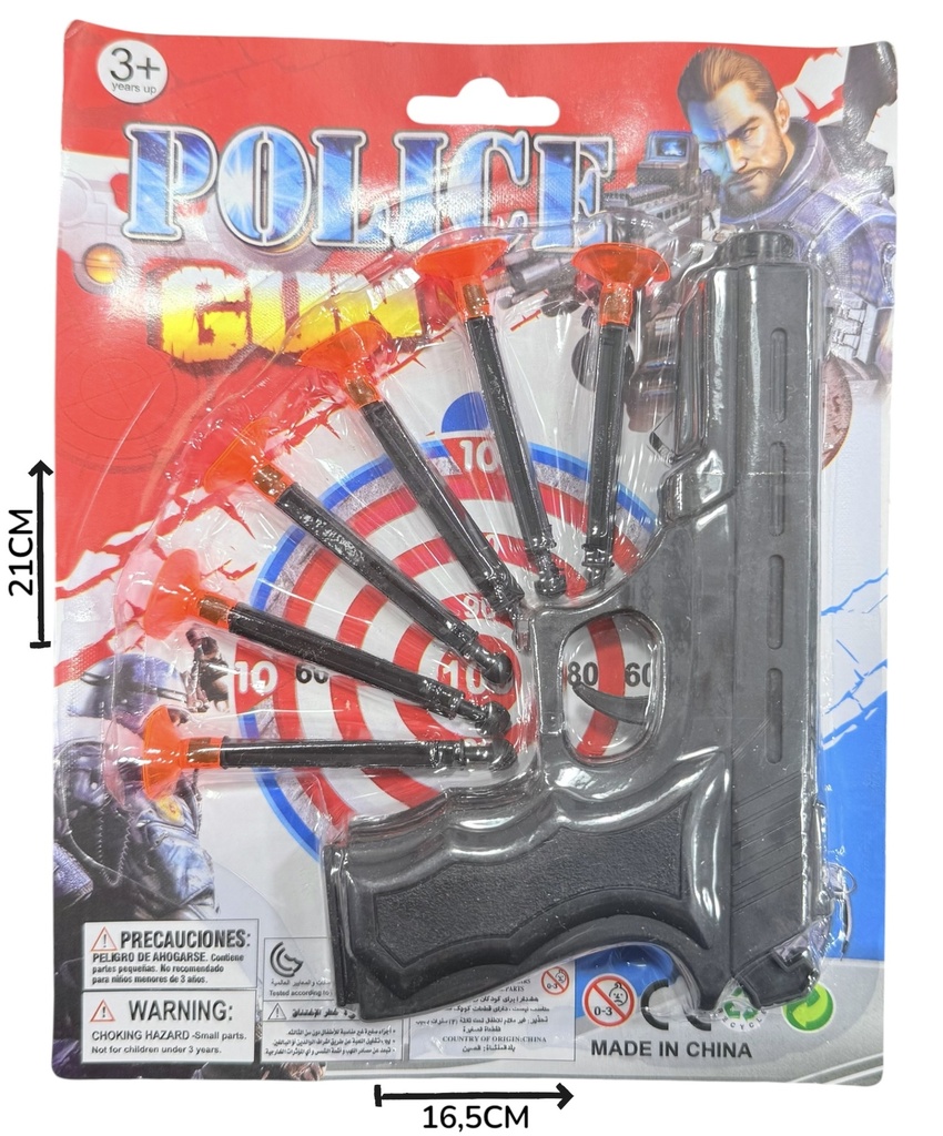 Set De Policia Con Proyectiles 16,5X2X21