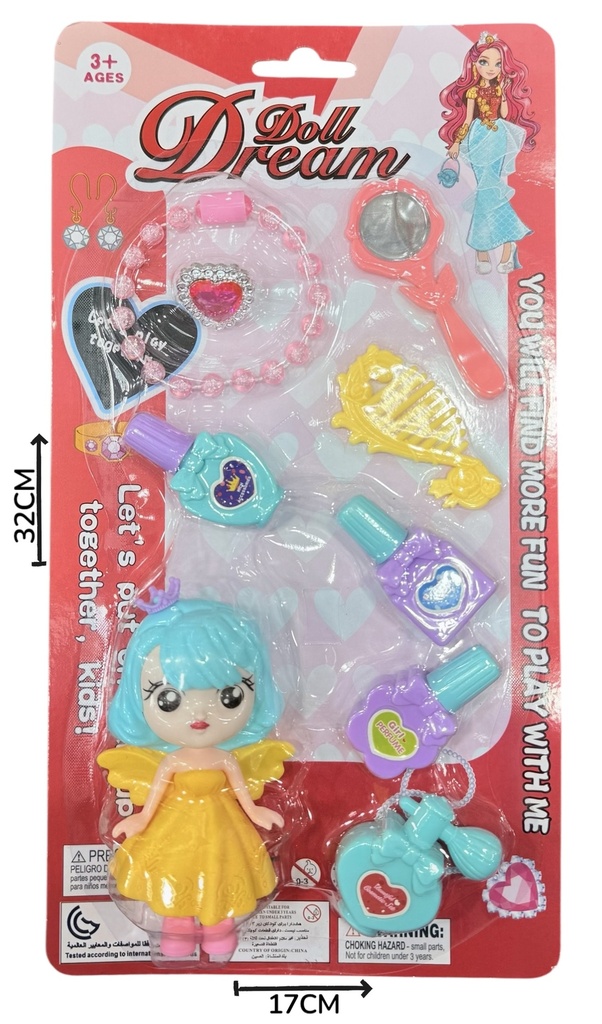 Muñeca Con Accesorios En Blister