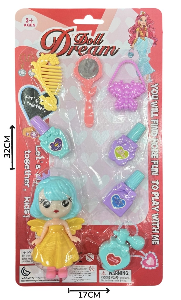 Muñeca Con Accesorios En Blister
