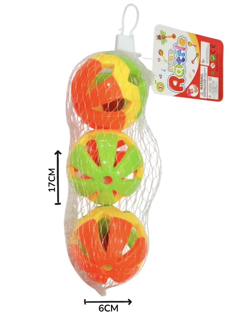 Sonajero Pelota x3