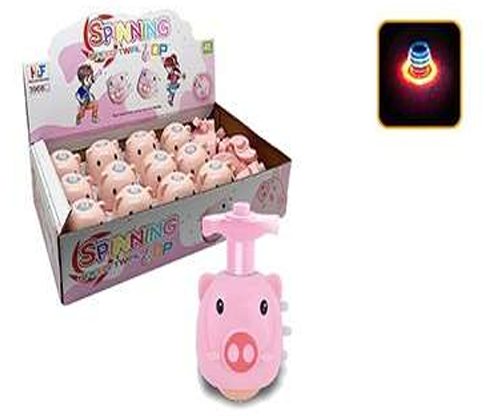 Trompo Animalito Con Luz Y Sonido Display X12