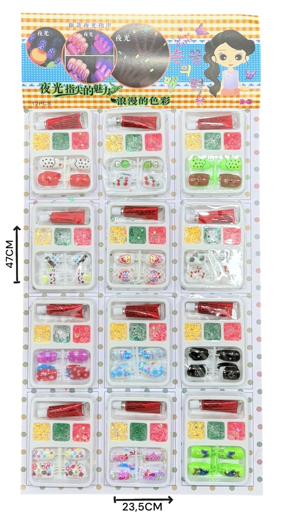 Set De Uñas x12