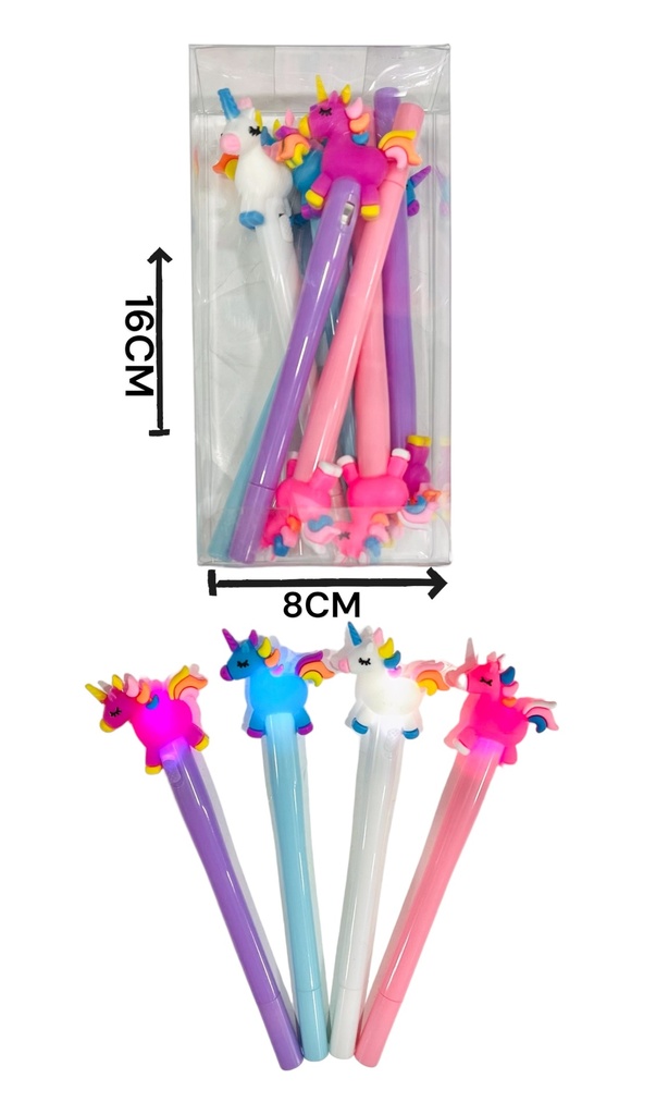 510735 Birome Unicornio Con Luz