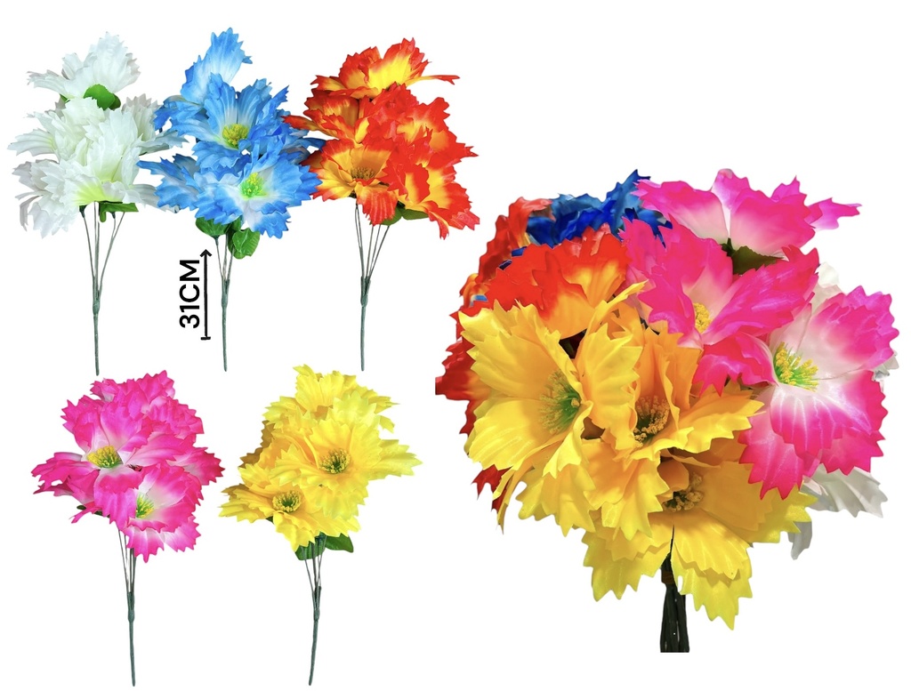 Flor Peonias X 5 Flores