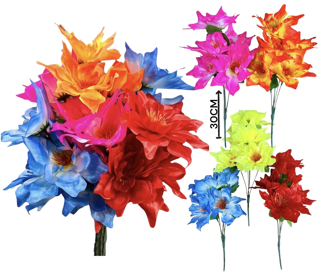 Flor Crisantemos X 5 Flores