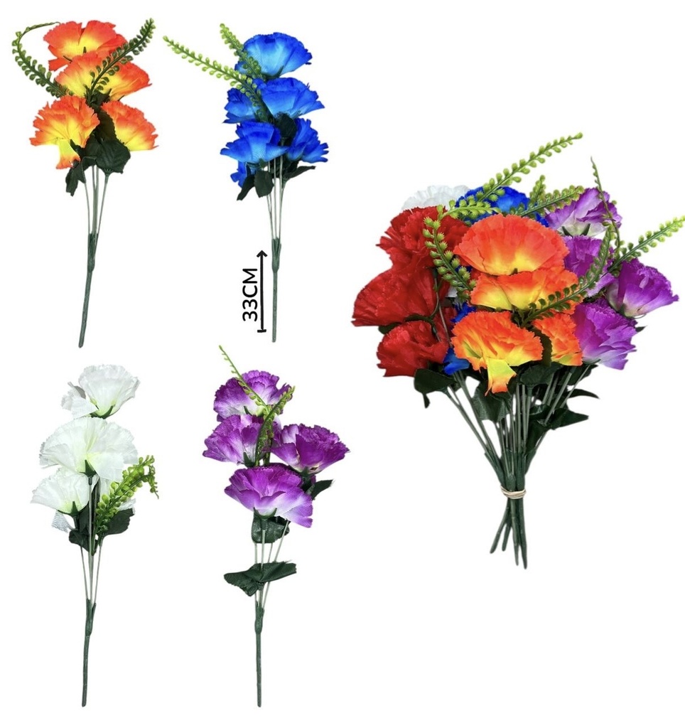 Flores Clavel 5 Flores