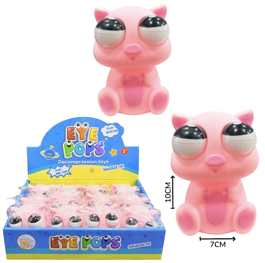 Squishy Cerdito Ojon Displayx12