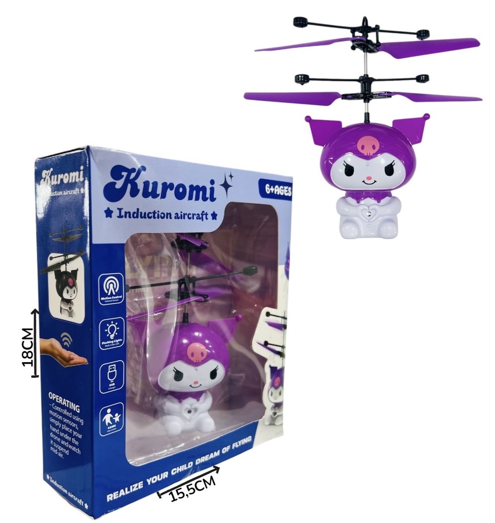 Mini Dron Kuromi Con Sensor