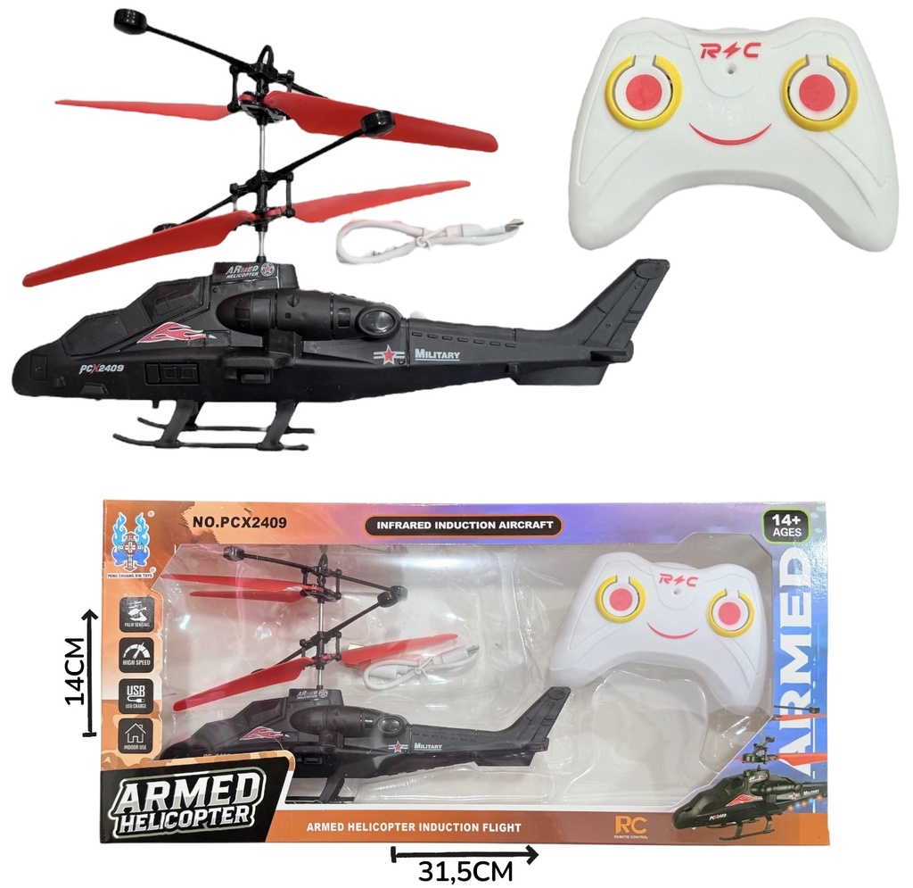 Helicoptero Con Sensor Y Control
