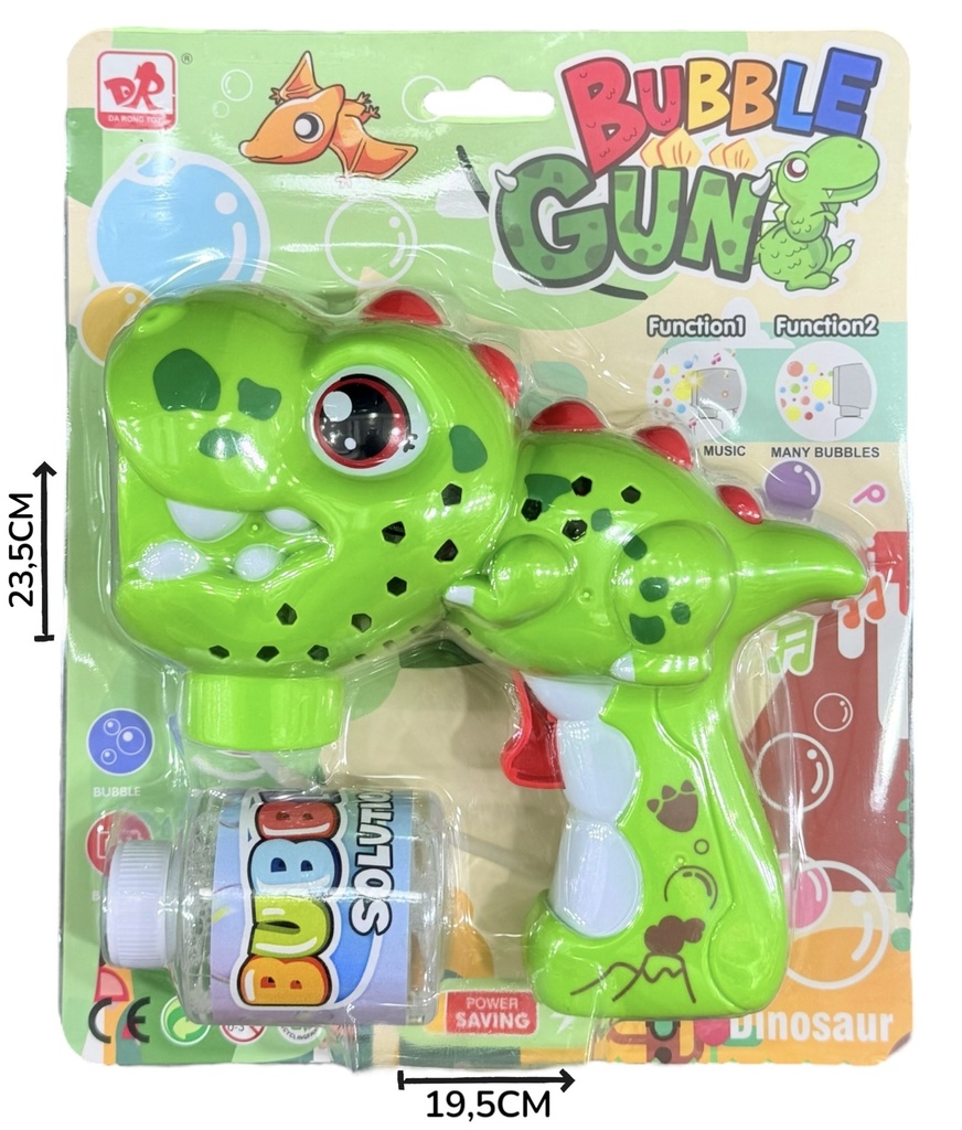 Burbujero Pistola Dino A Pila