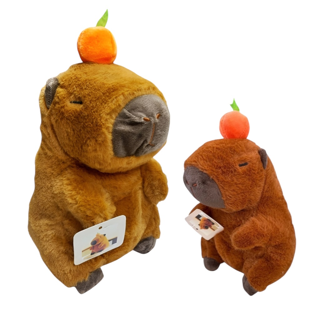 Peluche Capibara Con Naranja
