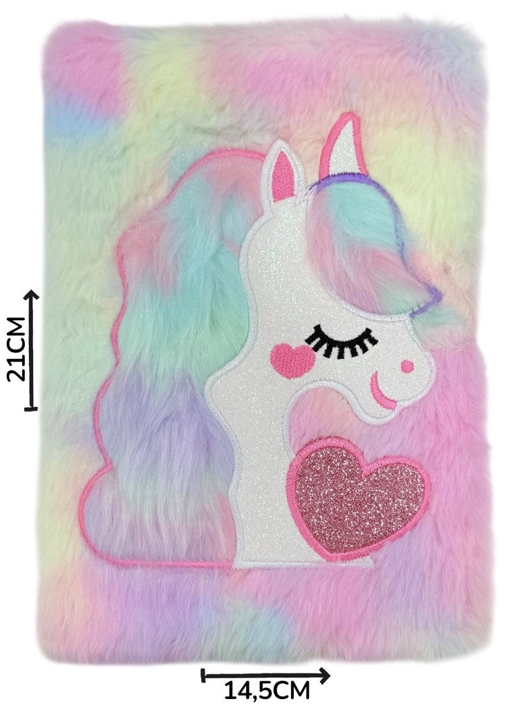Diario C/ Peluche Unicornio
