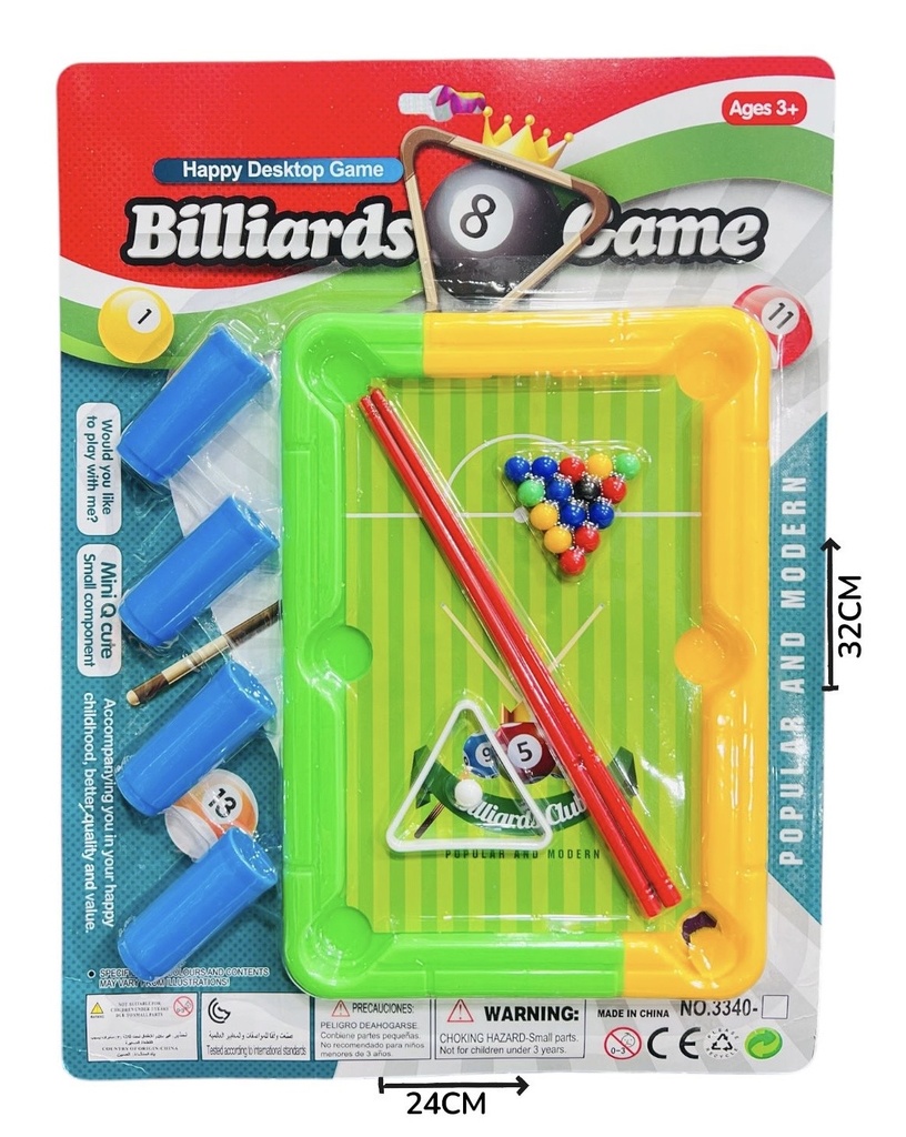 Mini Billar En Blister
