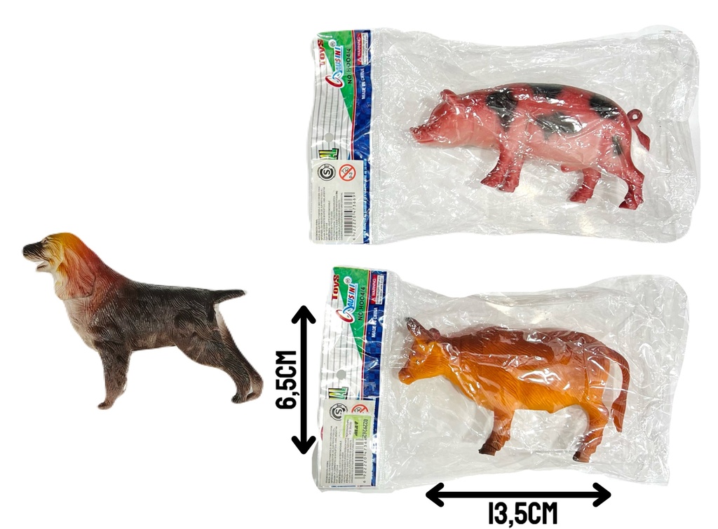360312 Set Animales Granja Bolsa